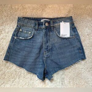 Zara Light Blue Jean Shorts